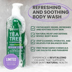 Tea Tree Lavender Body Wash MaxTherapy, Itchy Skin Relief, Antifungal Defense, Fights Body Odor, Soothes Jock Itch & Athlete's Foot, Intimate Wash, Men & Women, 16 fl oz, Limited Edition