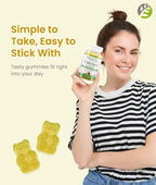 BariSlim Bariatric Calcium Gummies - Specially Formulated Bariatric Vitamins for Patients After Weight Loss Surgery - Supports Energy Levels & Bone Health | Peach (90 Vegan Gummies)