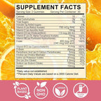 PCOS Inositol Gummies for Ovarian & Hormonal Balance, 60 Count PCOS Gummies with Myo-Inositol, Folate & Zinc Helps Menstrual Cycle, Orange Flavor Ovulation Gummy for Wellness Ovulation & Fertility