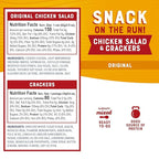 Bumble Bee Snack on the Run Duo (2 Total Kits) - Classic Chicken Salad and Rosemary Garlic & Sea Salt Tuna Salad with Crackers - Ready to Eat Protein Snacks