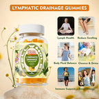 Well&Whole Lymphatic Drainage Gummies, Lymphatic Drainage Supplements with Echinacea, Dandelion, Burdock, Lymph System Support, Lymph Detox Cleanse & Immune Support, Pineapple, Vagan, 60 Gummies