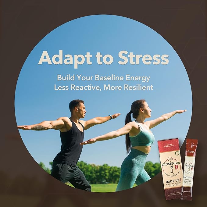 DailyUp Korean Red Ginseng Extract Stick 1000mg - Boost Energy | Enhance Memory | Support Immune System | Vegan | Liquid Supplements (10 Sticks)