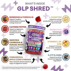 Clean Nutra Gummies with Cayenne Pepper, CLA, Berberine, Forskolin, Ceylon Cinnamon, Probiotics, Garcinia Cambogia & L-Carnitine | Mango Cherry Flavor | 60 Count Chewable Supplement Gummies
