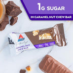 Atkins Endulge Caramel Nut Chew Bar, Dessert Favorite, 1g Sugar, Good Source of Fiber, 5 Count (Pack of 2)