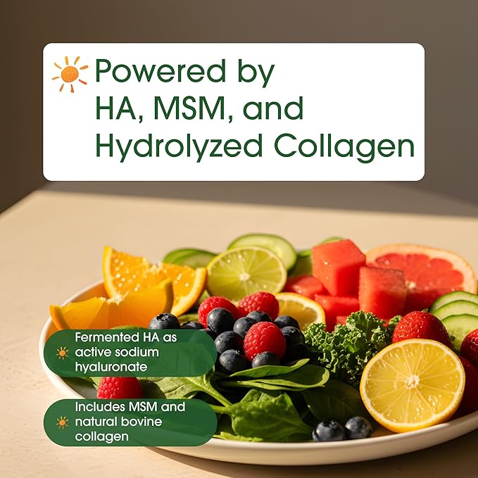 NatureBell Hyaluronic Acid 2,000mg with Collagen & MSM - 240 Capsules - Skin Hydration, Hair, Nail & Joint Support - Water Soluble Formula for Easy Absorption* - Non-GMO & Gluten-Free