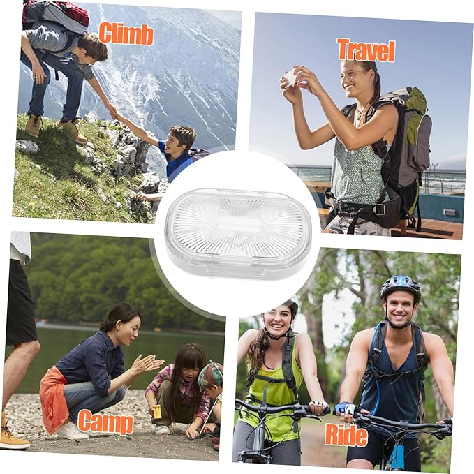 Travel Organizer Storage Case Small Airtight Dispenser for Pills Compartment Portable Storage Food Grade for Travel and Everyday Use