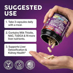 Clean Nutra Organic Milk Thistle Supplement | Liver Cleanse Detox & Repair + NAC Choline Dandelion Root TUDCA Artichoke Beet Root Burdock Holy Basil Kidney & Liver Support 90 Vegan Capsules