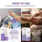 Kids Magnesium Lotion & Magnesium Sleep Spray Set - Calming Lavender Magnesium Oil Spray for Kids Bedtime + Soothing Body Lotion for Nighttime Legs & Feet Comfort, Aromatherapy Lavender & Neroli