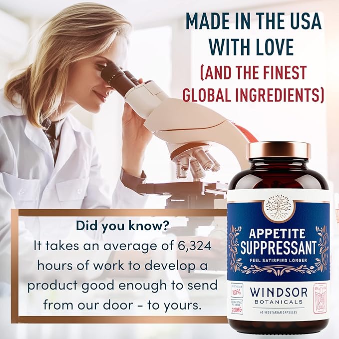 Appetite Suppressant for Weight Loss - Garcinia Cambogia, Glucomannan Appetite Control Supplements and Metabolism Booster for WeightLoss - Lose Weight Fast for Women and Men - 60 Veggie Diet Pills