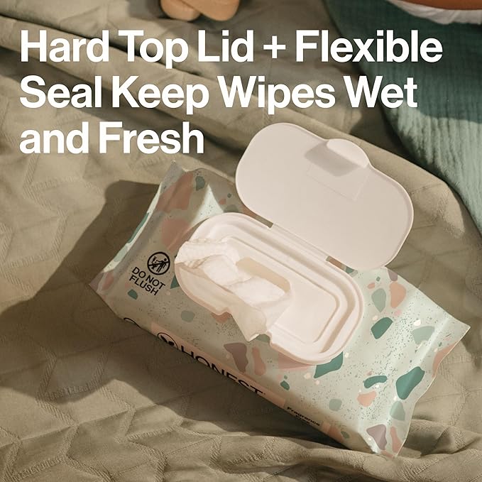 The Honest Company Clean Conscious Multi-Use Baby Wipes for Sensitive Skin, Fragrance Free, Geo Mood, 1152 Count
