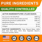 STRELLALAB Liquid Glucosamine for Dogs 32 OZ - Joint Support - All-Natural Hip & Joint Supplement, Glucosamine Chondroitin Liquid, MSM & Collagen for Dogs Mobility, Joint Pain Relief (Pack of 2 16oz)