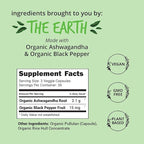 Organic Ashwagandha Capsules 2100mg – Stress Relief Supplement – Extra Strength, 100% Herbal, Energy, Mood & Cortisol Manager, Includes Black Pepper for High Absorption – Non-GMO, 90 Ct