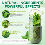Body Deodorizing Supplement | Body Magic | Chlorophyll Capsules - 120 Count | Natural Internal Deodorant with Chlorophyll & Mint | Supports Freshness for Underarm, Intimate Areas & Breath | Vegan