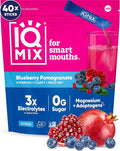IQMIX Hydration Electrolyte Powder – 4-in-1 Formula for Hydration, Mental Clarity, Mood and Recovery – Sugar-Free Drink Mix, Keto, Magnesium L-Threonate, Lion’s Mane – 40 Count Blueberry Pomegranate