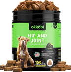 ZENO Glucosamine HCL & Hip and Joint Chews for Dogs - 150 pcs - Advanced Hip and Joint Support for Senior Dogs - with MSM & Green Lipped Mussel - Duck