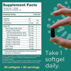 Iwi Omega-3, 90 Softgels (90 Servings), Vegan Plant-Based Algae Omega 3 with EPA + DHA, Whole-Body Support Dietary Supplement, Krill & Fish Oil Alternative, No Fishy Aftertaste