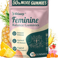 Pineapple Gummies for Women pH - Feminine Balance Gummies for Flora and Vaginal Health + Vitamin C for Immune Support, Probiotics Women's pH Balance Gummy Nutrition Vegan Friendly, 90 Counts