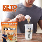 Fit Crunch Tri-Blend Whey Protein, Keto Friendly, Low Calories, High Protein, Gluten Free, Soy Free (18 Servings, Pumpkin Pie)