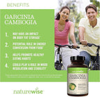 NatureWise Garcinia Cambogia - 60% HCA Concentration Extract,Natural Support for Weight Goals and Energy Levels - Vegan,Non-GMO,Gluten Free - 180 Capsules[2-6 Month Supply],(Pack of 2)