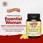 Barlean's Organic Oils Essential Woman, 120 Count Bottle