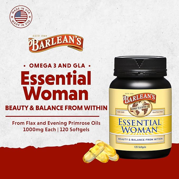 Barlean's Organic Oils Essential Woman, 120 Count Bottle