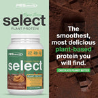 PEScience Select Vegan Protein Powder, Plant Based Protein Powder, Amazing Taste, Smooth Texture, Pea and Brown Rice Blend, Dairy Free, Lactose Free, Gluten Free - Chocolate Peanut Butter, 27 Servings