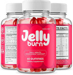 (3 Pack) Jelly Burn Gummies – Advanced JellyBurn Gummy Premium Formula, Daily JellyBurnGummies All Natural Maximum Strength, Vitamin Support for Overall Health and Wellness, 180 Gummies for 3 Months