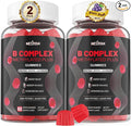 Nextdia Brain & Mood Support Gummies, Super Vitamin B Complex for Men & Women, All B Vitamin B1 B2 B3 B5 B6 B7 Folate MethyB12 with PABA, Inositol, Choline, Supports MTHFR Gene & Energy, Vegan, 120Ct