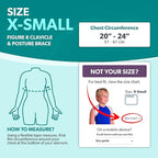 BraceAbility Pediatric Clavicle Fracture Figure-8 Brace for Broken Collarbone in Small Children (XS)