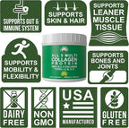 Peak Performance All 5 Multi-Collagen Protein Powder Peptides Multi-Collagen Contains All Types I, II, III,V, X. Keto, Paleo Friendly with Hydrolyzed Bovine, Marine, Chicken, Bone Broth Collagens