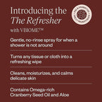 DIVA Refresher - Gentle & No-Rinse Spray Cleanser - Fragrance-Free & Plant-Based Formula - Helps Strengthen Moisture Barrier & Support Healthier Microbiome - 100 mL