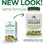 COUNTRY FARMS Super Fruits and Veggies Capsules, Whole Food Supplement, Powerful Antioxidant, Supports Energy, Immune Health, Boosts Digestive Health, 30 Super Foods, 30 Servings