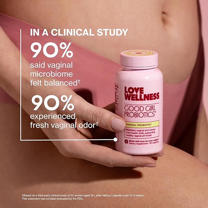 Love Wellness Good Girl Probiotics | Women’s Vaginal Health & pH Balance Supplement | 9-Strain Probiotic for Urinary Tract, Yeast, Odor & Immune Support | Gluten-Free (30-Day Supply)