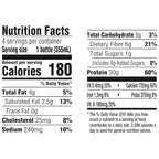 Oikos Protein Shake, Chocolate, 30g High Protein Drinks, Shelf Stable, Ready to Drink, 5g Prebiotic Fiber, 12 fl oz Bottle, 4 Count