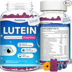 2 Pack Lutein Gummies, 12 in 1 Lutein and Zeaxanthin Supplements Eye Vitamins Gummies for Adults, Eye Health Supplement with Multiple Vitamin for Promoting Eye & Vision - 120 Gummies