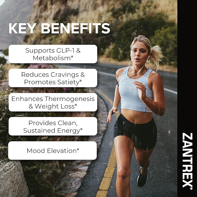 Zantrex Black – Naturally Boost GLP-1 & Metabolism Support | Thermogenic Energy, Weight Management Formula | 120 Count