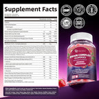 Migcopat Brain Supplements for Memory & Focus – Nootropic Gummies w/Bacopa, Lion’s Mane, Ginkgo & 10-in-1 Mushroom Complex, Mental Clarity & Cognitive Support, Caffeine-Free Strawberry Flavor 60 Cts