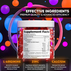BIOTEQUELAB Height Growth Increase Gummies Vitamins, Grow Tall Supplement, Calcium, Magnesium, Zinc, Ashwagandha, Glucosamine Multivitamin for Teens, Kids, Adults