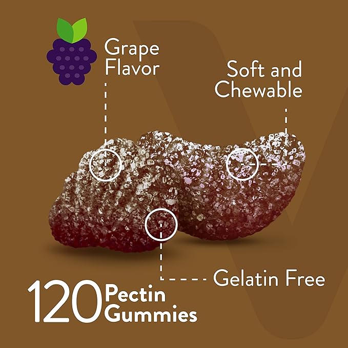 VITEEY Iron Gummies - Iron with Vitamin C - Energy, Bood Support and Anemia Supplement for Women & Men - Vegan, Gluten Free - 120 Count