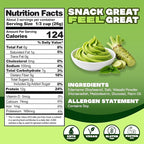 Where You Bean Edamame Beans Snack (Spicy Wasabi) - Crunchy and Dry Roasted Edamame Beans - High Protein Snacks, Keto and Vegan Healthy Snacks for Adults & Low Carb Asian Snack 3 oz (Pack of 4)