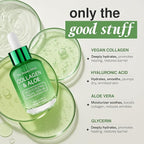 Aloe & Collagen Serum For Face - Dermatologist Tested, Anti-Aging, Ultra Hydrating Aloe Vera Gel For Face - Natural Ingredients, Clean Beauty, Cruelty-Free Korean Skin Care - 1.69 oz