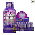 Vitamin Energy Focus+ Extra Strength Energy Shot Berry 12 Pack, 260mg Natural Caffeine, B-Vitamins, CoQ10, Amino Acids, Focus, Productivity & Clarity, Zero Sugar, Gluten-Free, 1.93 fl oz