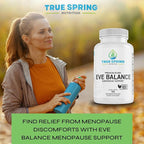 Eve Balance Menopause Support - Complete Supplement for Women’s Total Menopause Relief, Hot Flashes, Joint Pain, and More - Premium Blend with Prebiotics & Probiotics