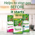 Beano Digestive Enzyme, Preventive Gas Relief for Adults, Helps Prevent Gas & Bloating, 150 Tablets