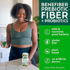 Benefiber Prebiotic GLP-1 Friendly Fiber Supplement Gummies with Probiotics for Digestive Health, Assorted Fruit Flavors - 50 Count