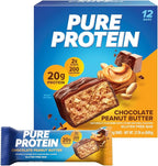 Pure Protein Powder, Whey, High Protein, Low Sugar, Gluten Free, Vanilla Cream, 1.75 lbs & Bars, High Protein, Nutritious Snacks to Support Energy, Low Sugar, Gluten Free