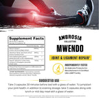Ambrosia Mwendo Joint Support Supplement | BioCell Collagen, Tart Cherry & Cissus | Ligament, Tendon & Connective Tissue Support | ParActin for Mobility | 90 Veggie Capsules
