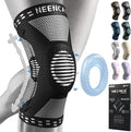 NEENCA Professional Knee Brace for Pain Relief, Medical Knee Support with Patella Pad & Side Stabilizers, Compression Knee Sleeve for Meniscus Tear, ACL, Joint Pain, Runner, Workout (Black, Medium)