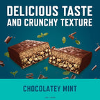 CLIF BUILDERS Protein Bars - Chocolatey Mint - 20g Plant Based Protein - Gluten Free - Non-GMO - Low Glycemic - No Artificial Sweeteners - 2.4 oz. (12 Pack)