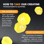 Creatine Monohydrate Gummies for Men & Women - 5g of Creatine Monohydrate per Serving - Sugar Free,Vegan, Pineapple Flavor, 135 Count (45 Servings)..